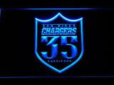 San Diego Chargers 35th Anniversary LED Neon Sign Electrical - Blue - TheLedHeroes