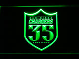 San Diego Chargers 35th Anniversary LED Sign - Green - TheLedHeroes