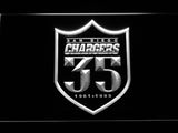 San Diego Chargers 35th Anniversary LED Sign - White - TheLedHeroes