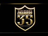 San Diego Chargers 35th Anniversary LED Neon Sign Electrical - Yellow - TheLedHeroes