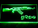 FREE AK-47 Assault Rifle LED Sign - Green - TheLedHeroes