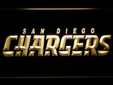 San Diego Chargers (6) LED Neon Sign USB - Yellow - TheLedHeroes