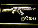 AK-47 Assault Rifle LED Neon Sign USB - Yellow - TheLedHeroes