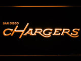 San Diego Chargers (7) LED Neon Sign USB - Orange - TheLedHeroes