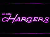 San Diego Chargers (7) LED Neon Sign USB - Purple - TheLedHeroes