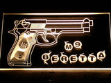 FREE M9 Beretta LED Sign - Yellow - TheLedHeroes