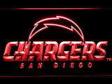 San Diego Chargers (8) LED Neon Sign USB - Red - TheLedHeroes