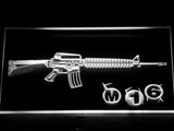 FREE M16 Assault Rifle LED Sign - White - TheLedHeroes