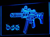 FREE MP5 Assault Weapon LED Sign - Blue - TheLedHeroes