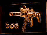 FREE MP5 Assault Weapon LED Sign - Orange - TheLedHeroes