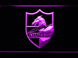 San Diego Chargers (12) LED Neon Sign USB - Purple - TheLedHeroes