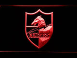 San Diego Chargers (12) LED Neon Sign USB - Red - TheLedHeroes