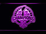 Pittsburgh Steelers Super Bowl XL Champions LED Sign - Purple - TheLedHeroes
