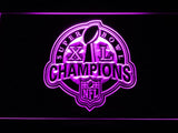 Pittsburgh Steelers Super Bowl XL Champions LED Neon Sign USB - Purple - TheLedHeroes