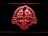 Pittsburgh Steelers Super Bowl XL Champions LED Neon Sign USB - Red - TheLedHeroes