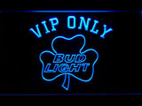 Bud Light Shamrock VIP Only LED Neon Sign USB - Blue - TheLedHeroes