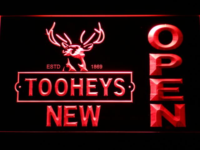 Tooheys New Open LED Neon Sign Electrical - Red - TheLedHeroes