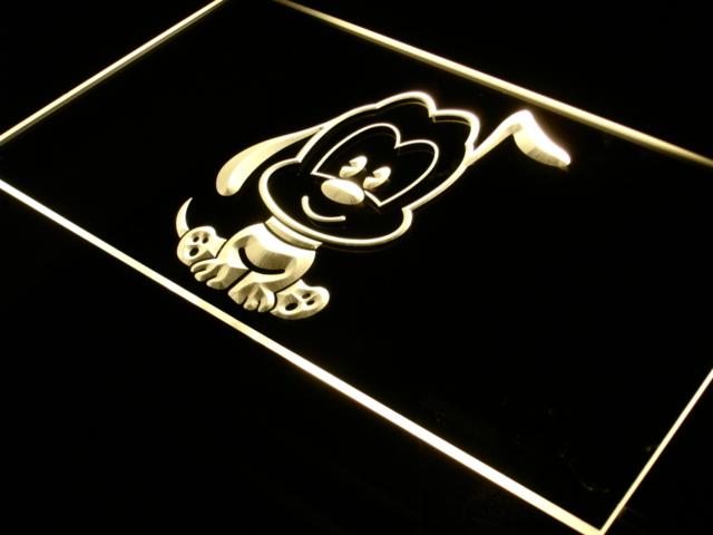 Disney Mini Pluto LED Neon Sign USB - Yellow - TheLedHeroes