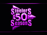 Pittsburgh Steelers 50th Anniversary LED Sign - Purple - TheLedHeroes