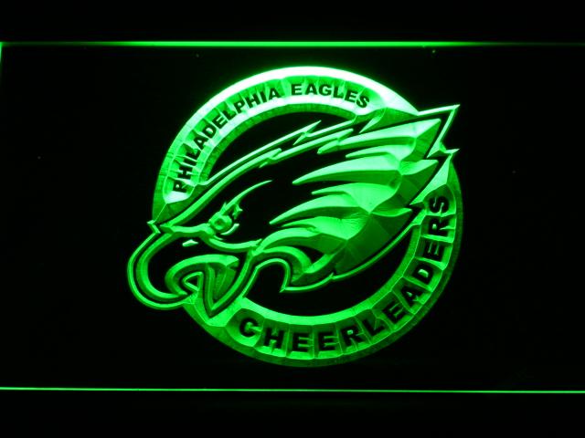 Philadelphia Eagles Cheerleaders LED Neon Sign USB - Green - TheLedHeroes