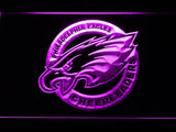 Philadelphia Eagles Cheerleaders LED Neon Sign USB - Purple - TheLedHeroes