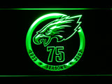 Philadelphia Eagles 75th Anniversary LED Sign - Green - TheLedHeroes
