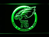 Philadelphia Eagles 75th Anniversary LED Neon Sign USB - Green - TheLedHeroes