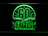 Philadelphia Eagles 60th Anniversary LED Neon Sign USB - Green - TheLedHeroes