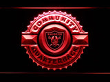 Oakland Raiders Community Quarterback LED Neon Sign USB - Red - TheLedHeroes
