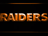 FREE Oakland Raiders (4) LED Sign - Orange - TheLedHeroes