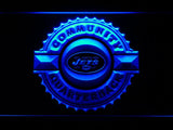 New York Jets Community Quarterback LED Neon Sign Electrical - Blue - TheLedHeroes
