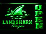 FREE Landshark Lager Open LED Sign - Green - TheLedHeroes