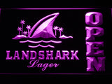 FREE Landshark Lager Open LED Sign - Purple - TheLedHeroes