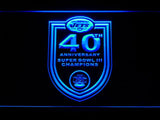New York Jets 40th Anniversary LED Neon Sign Electrical - Blue - TheLedHeroes