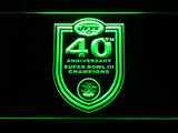 New York Jets 40th Anniversary LED Sign - Green - TheLedHeroes