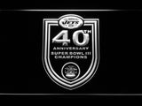 New York Jets 40th Anniversary LED Sign - White - TheLedHeroes