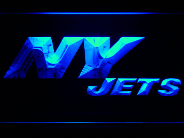 New York Jets (7) LED Sign - Blue - TheLedHeroes