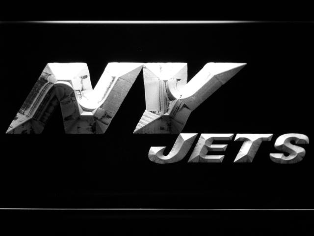 New York Jets (7) LED Neon Sign USB - White - TheLedHeroes
