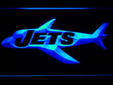 New York Jets (13) LED Neon Sign Electrical - Blue - TheLedHeroes