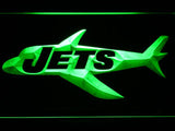 New York Jets (13) LED Neon Sign USB - Green - TheLedHeroes