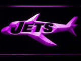 New York Jets (13) LED Neon Sign Electrical - Purple - TheLedHeroes