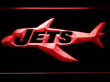 New York Jets (13) LED Neon Sign Electrical - Red - TheLedHeroes