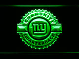 New York Giants Community Quarterback LED Sign - Green - TheLedHeroes