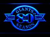 New York Giants 80th Anniversary LED Sign - Blue - TheLedHeroes