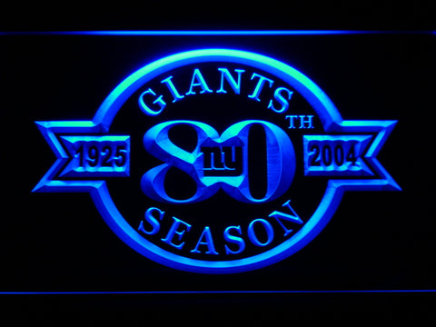 FREE New York Giants 80th Anniversary LED Sign - Blue - TheLedHeroes