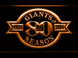 New York Giants 80th Anniversary LED Sign - Orange - TheLedHeroes