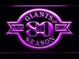 New York Giants 80th Anniversary LED Sign - Purple - TheLedHeroes