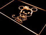 Disney Mini Minnie Mousse LED Neon Sign USB - Orange - TheLedHeroes