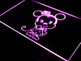 Disney Mini Minnie Mousse LED Neon Sign USB - Purple - TheLedHeroes