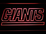New York Giants (8) LED Neon Sign USB - Red - TheLedHeroes